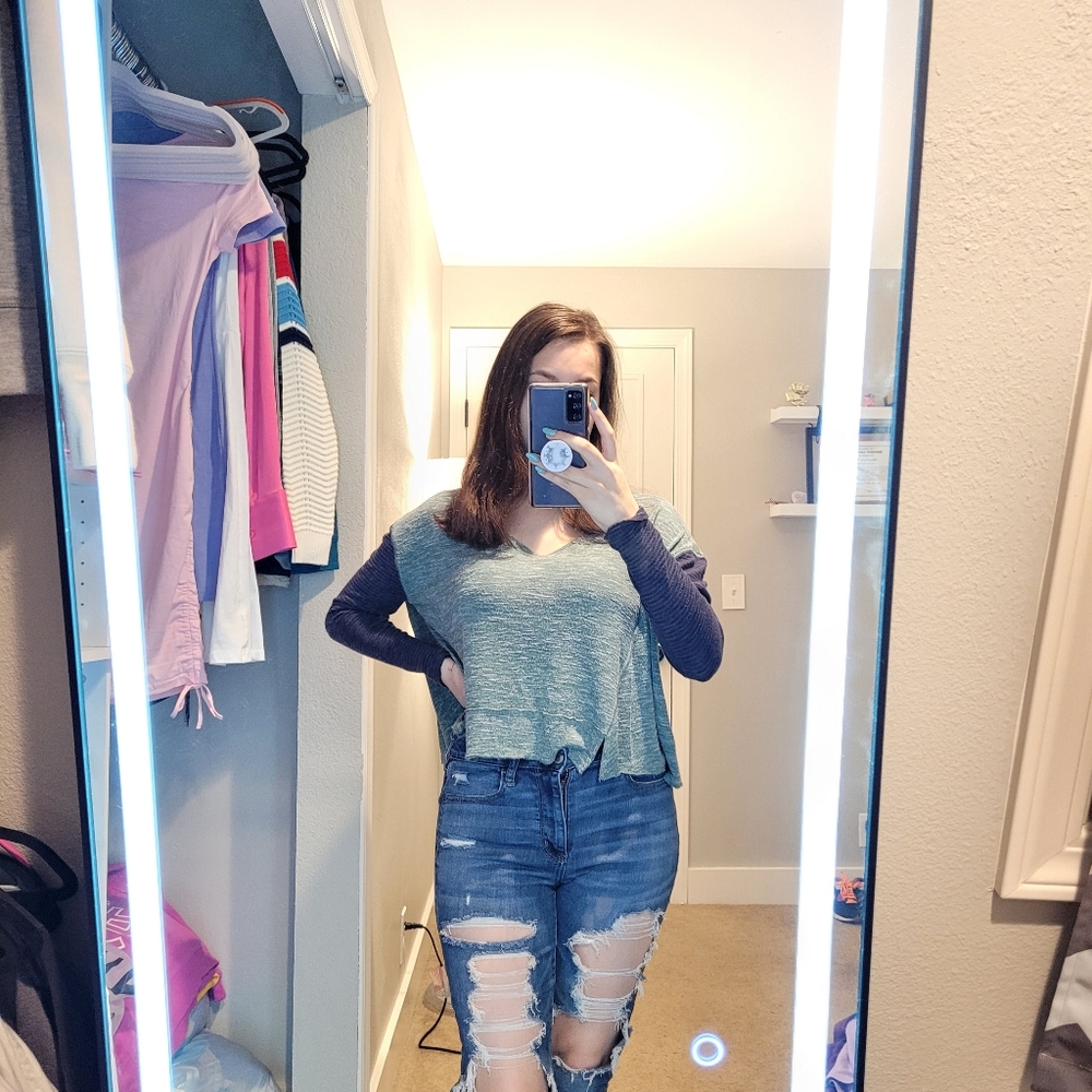 We The Free Oversized Cropped shirt